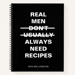 Libro De Recetas En Blanco Divertido Regalo Para H