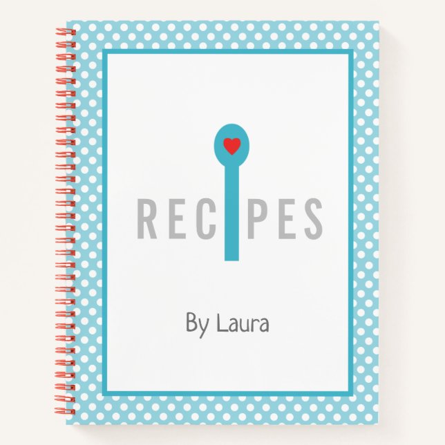 Libro De Recetas En Blanco En El Que Escribir (Anverso)