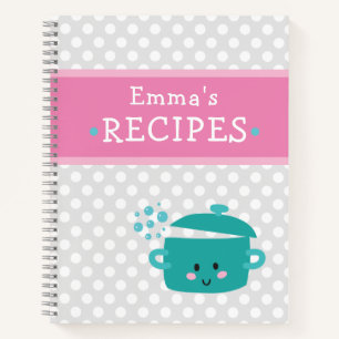 Libro de recetas en blanco para escribir