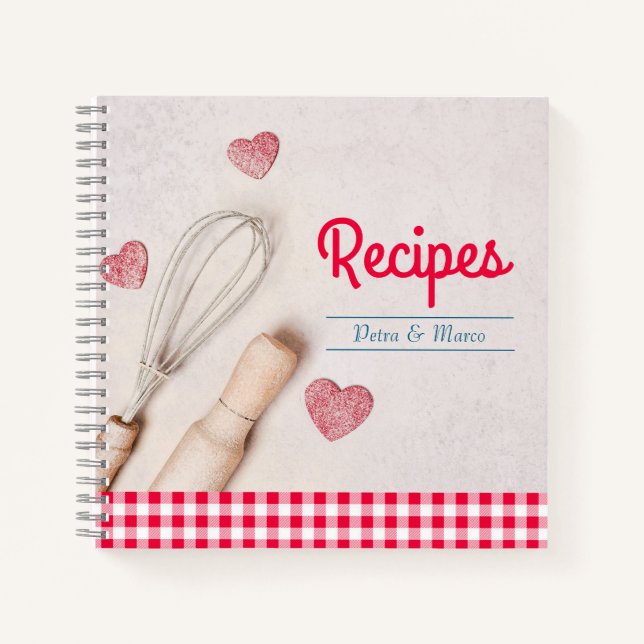 Libro de recetas en blanco para parejas (Anverso)