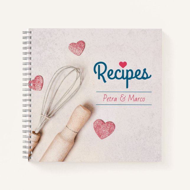 Libro de recetas en blanco para parejas (Anverso)