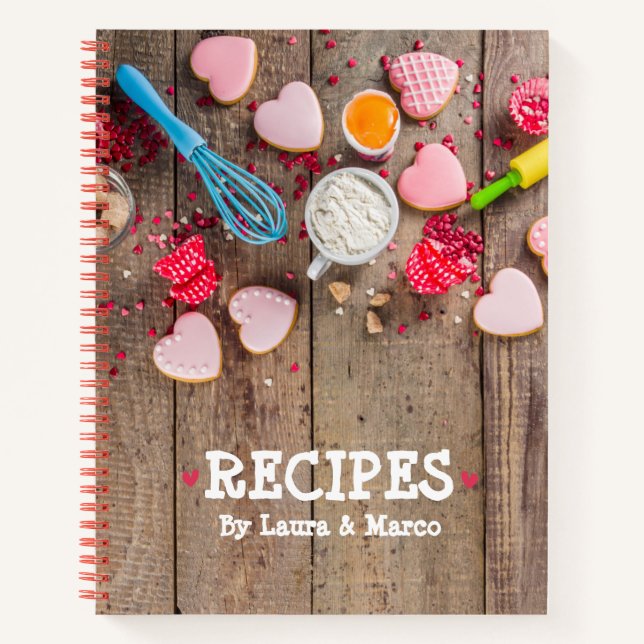 Libro de recetas en blanco para parejas (Anverso)
