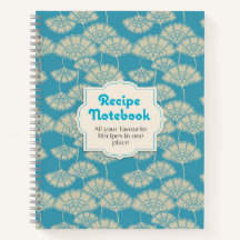 Libro de recetas en blanco para portátiles 