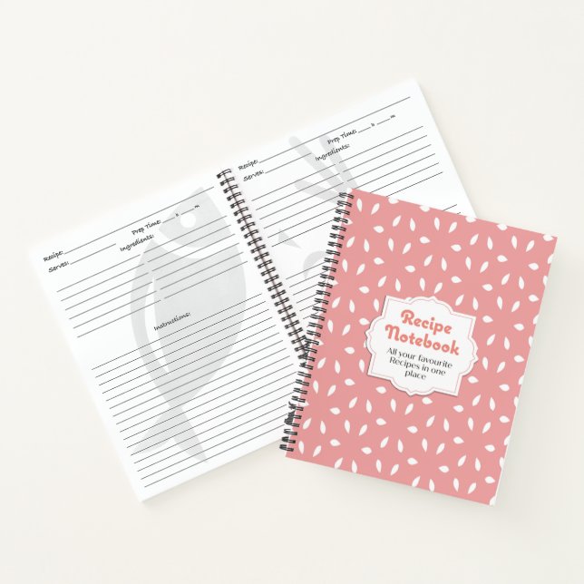 Libro de recetas en blanco para portátiles  (Interior)