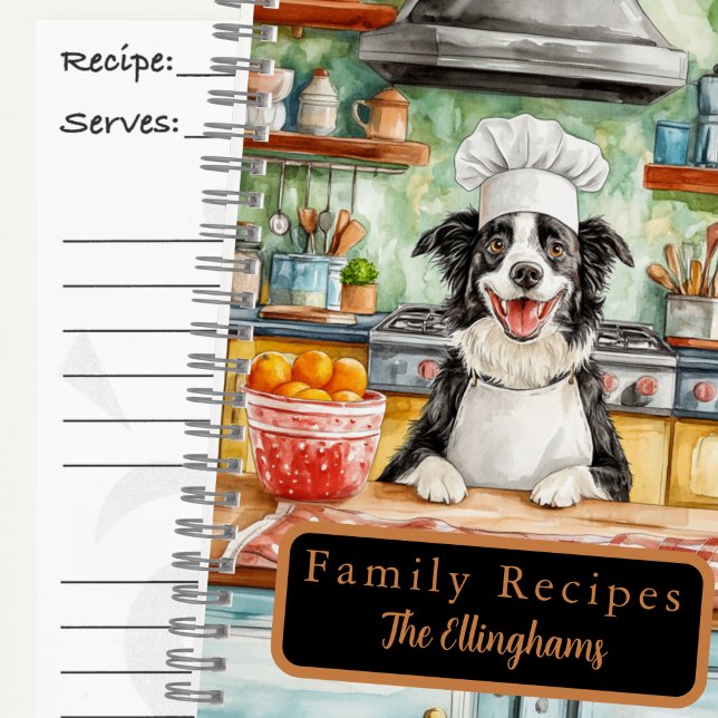 Libro de Recetas en Espiral del Chef Border Collie (Subido por el creador)