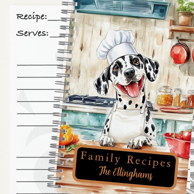 Libro de recetas en espiral del chef dálmata (Subido por el creador)
