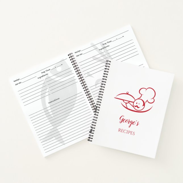 Libro de recetas en espiral personalizado con dise (Interior)