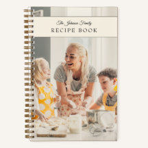 Libro de Recetas Familiares con Fotos Personalizad