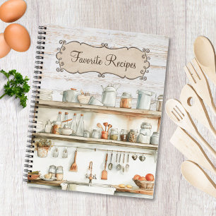 Libro de Recetas Familiares de Cocina Rústica de M