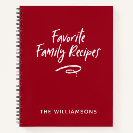 Libro de Recetas Familiares Libro de Cocina 