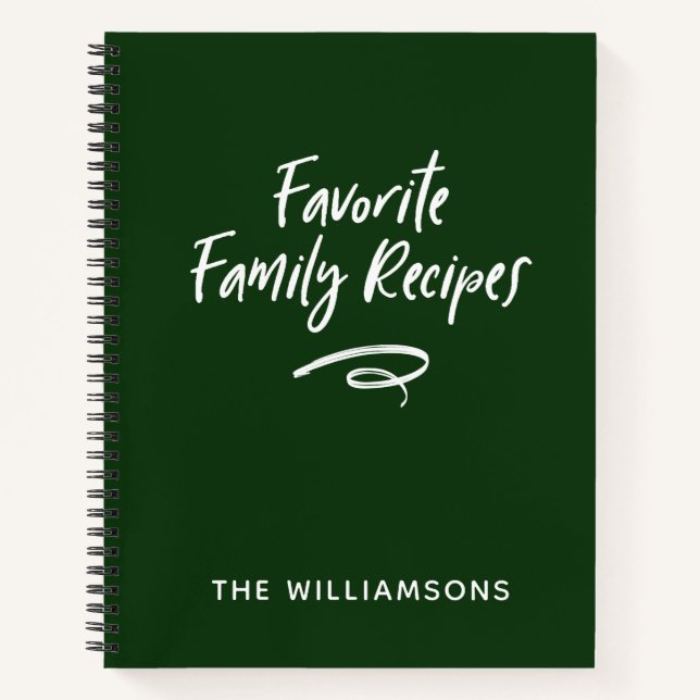 Libro de Recetas Familiares Libro de Cocina  (Anverso)