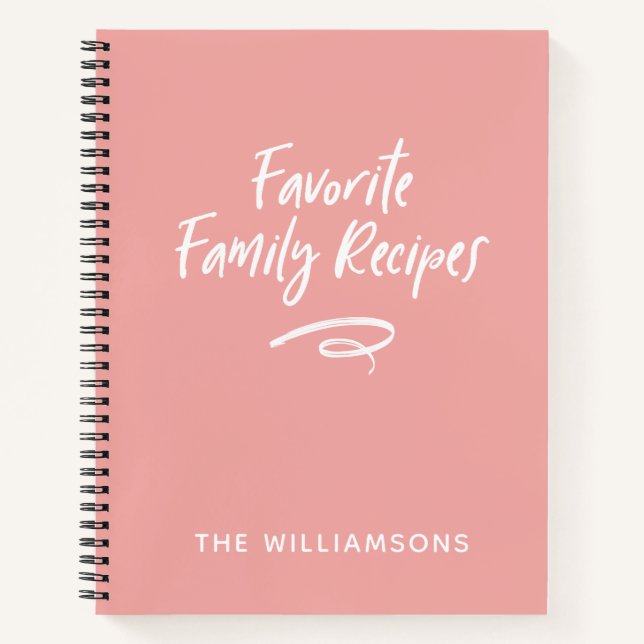 Libro de Recetas Familiares Libro de Cocina  (Anverso)