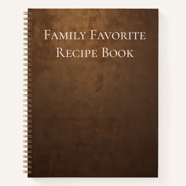 Libro de recetas favoritas de la familia (Anverso)