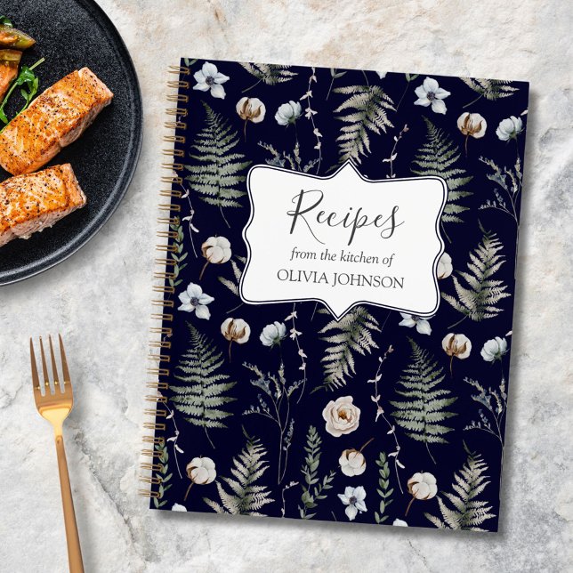 Libro de Recetas Florales Botánicas de Hojas del B (In situ)
