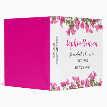 Libro de Recetas Florales de Buganvilla Rosa Nupci