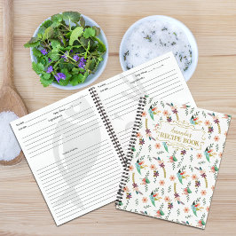 Libro de recetas florales para personalizados