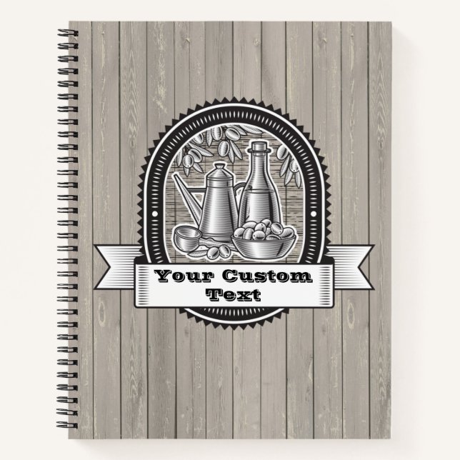 Libro de recetas italiano o diario (Anverso)