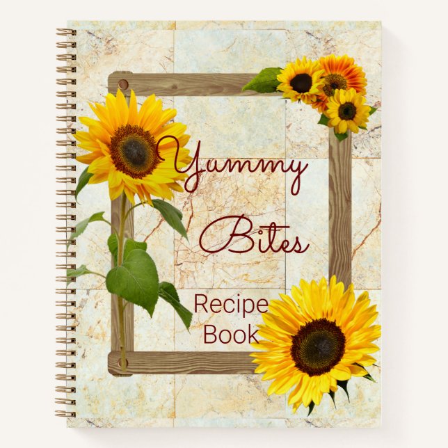 Libro de Recetas Mármol de Girasol Yummy Bites (Anverso)