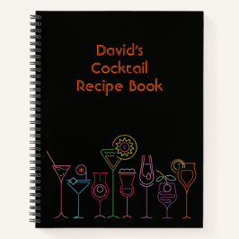 Libro de recetas para cócteles de personalizable