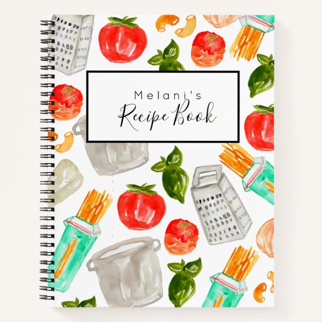 Libro de recetas para la cocina de Italia (Anverso)