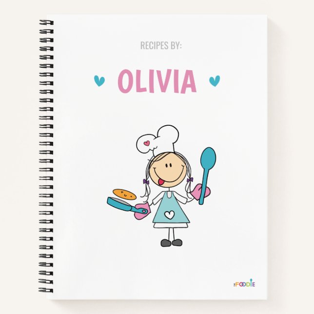 Libro de recetas para niños personalizado (Anverso)