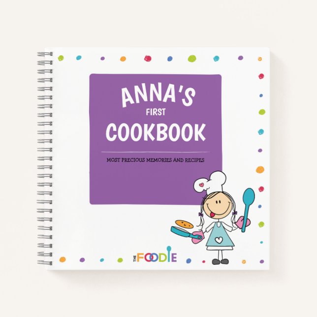Libro de recetas para niños personalizado (Anverso)