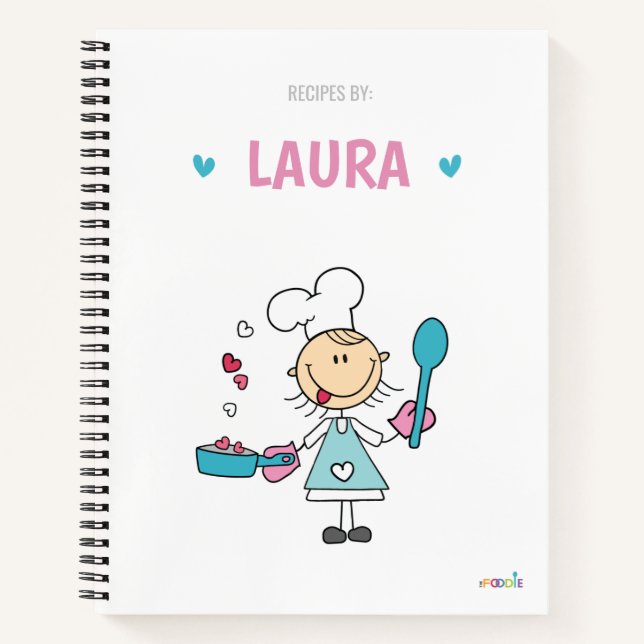 Libro de recetas para niños personalizado (Anverso)