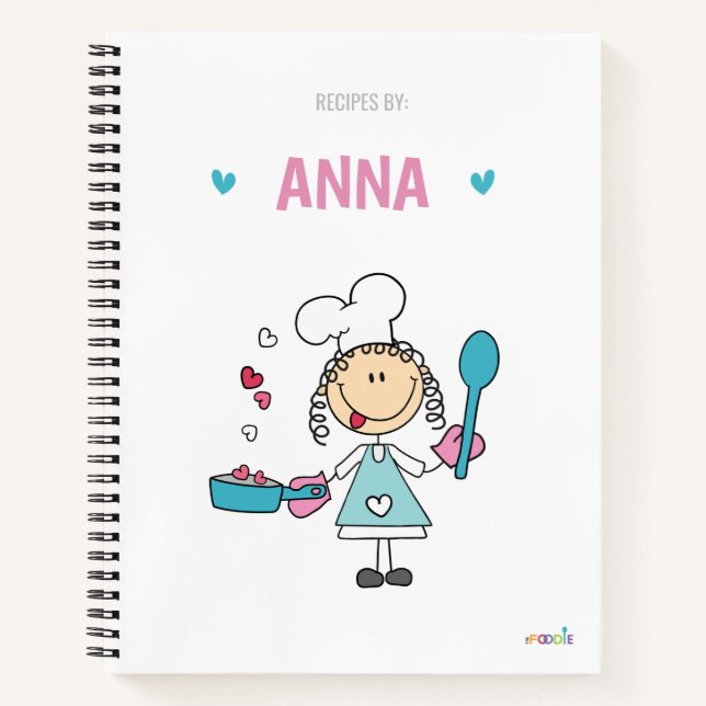 Libro de recetas para niños personalizado (Anverso)