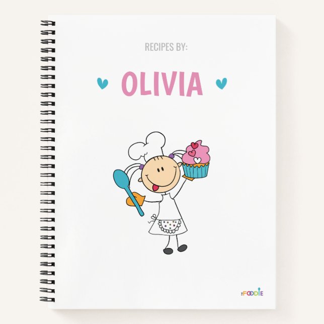 Libro de recetas para niños personalizado (Anverso)