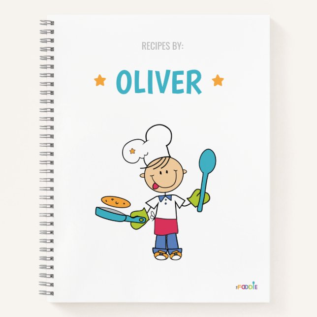 Libro de recetas para niños personalizado (Anverso)