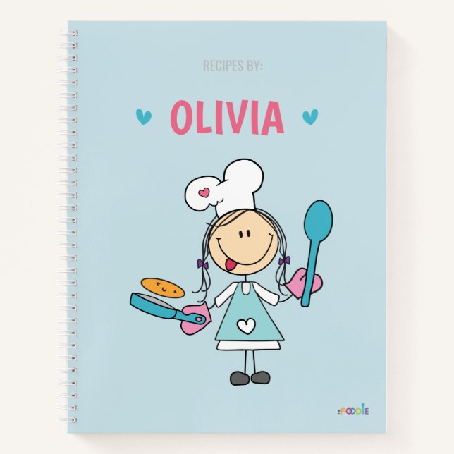 Libro de recetas para niños personalizado (Anverso)