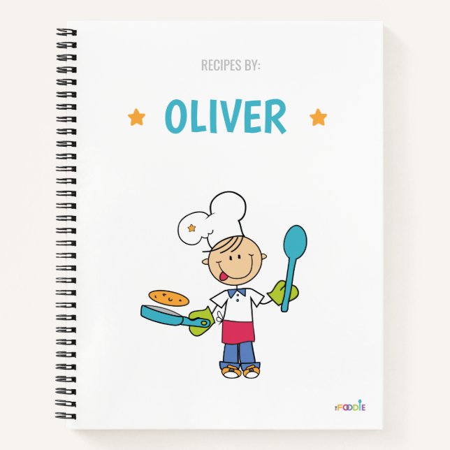 Libro de recetas para niños personalizado (Anverso)