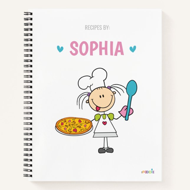 Libro de recetas para niños personalizado (Anverso)