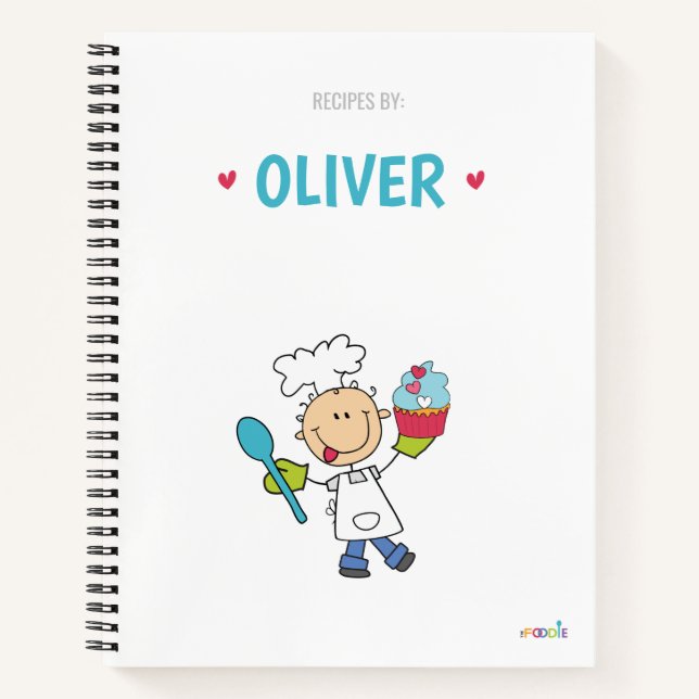 Libro de recetas para niños personalizado (Anverso)