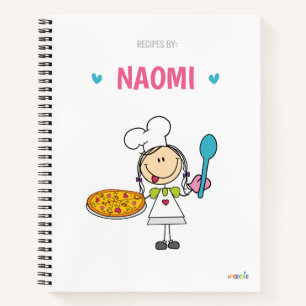 Libro de recetas para niños personalizado