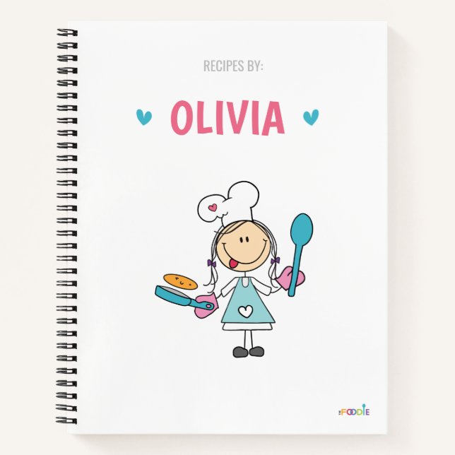 Libro de recetas para niños personalizado (Anverso)