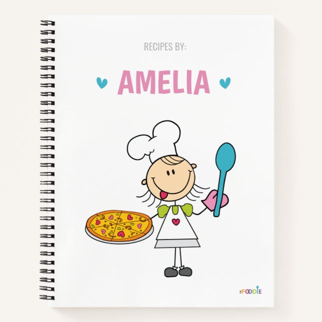 Libro de recetas para niños personalizado (Anverso)