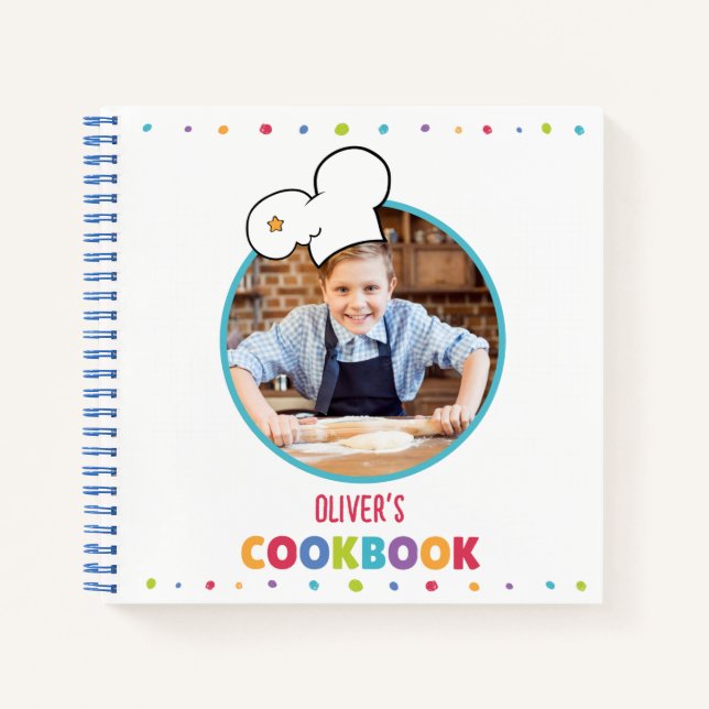 Libro de recetas para niños personalizado (su foto (Anverso)
