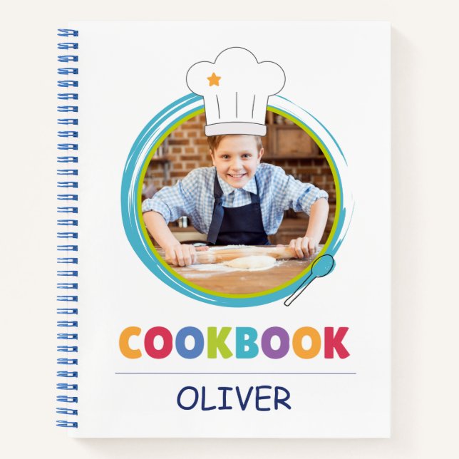 Libro de recetas para niños personalizado (su foto (Anverso)