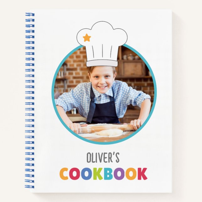 Libro de recetas para niños personalizado (su foto (Anverso)