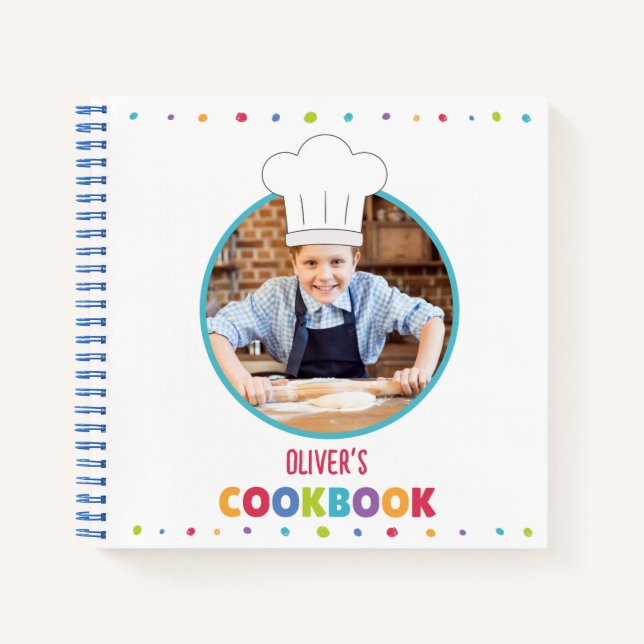Libro de recetas para niños personalizado (su foto (Anverso)