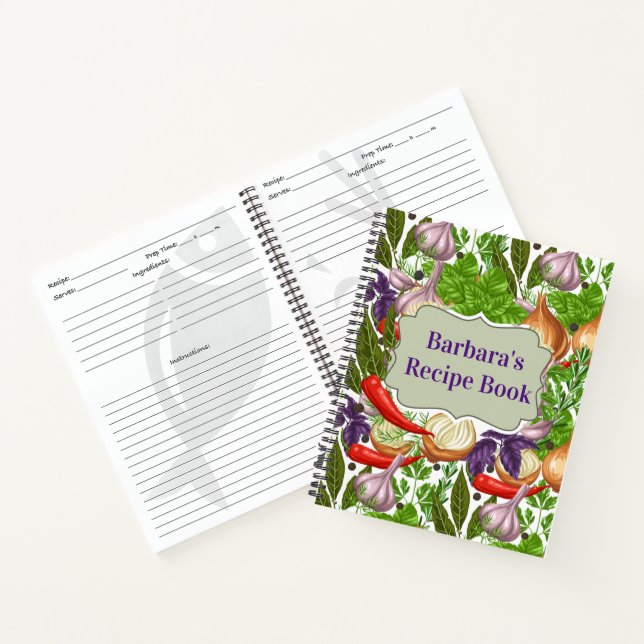Libro de recetas para personalizados (Interior)