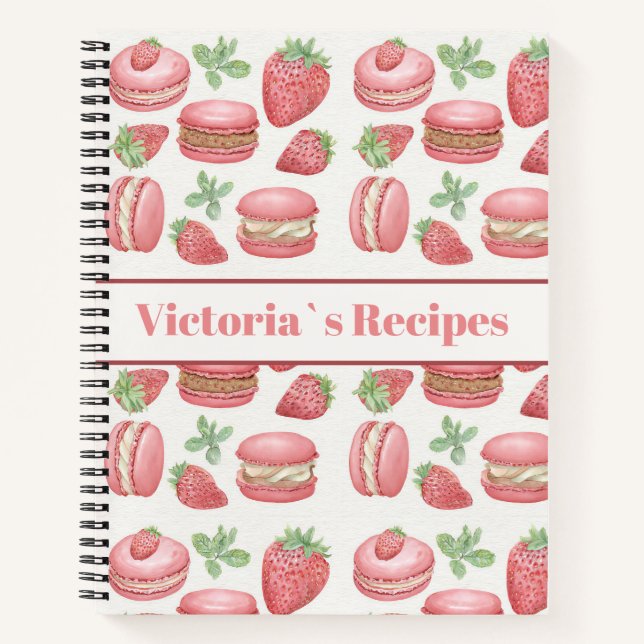 Libro de Recetas Personalizadas de Macarrones de F (Anverso)