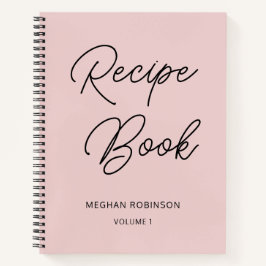 Libro de Recetas Personalizadas Guión Femenino Ros