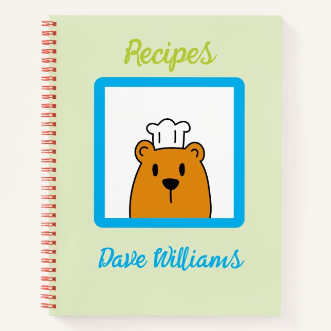 Libro de Recetas Personalizadas para Niños (Anverso)
