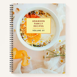 Libro de Recetas Personalizado. con Nombre. Famili
