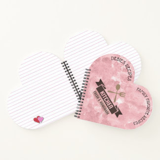 Libro de Recetas Personalizado - Corazón con Forma