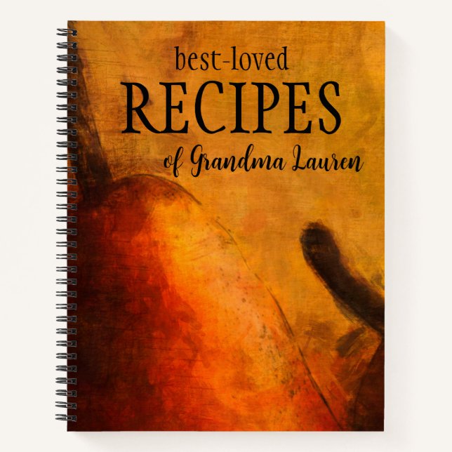 Libro de recetas personalizado de arte de miedos (Anverso)