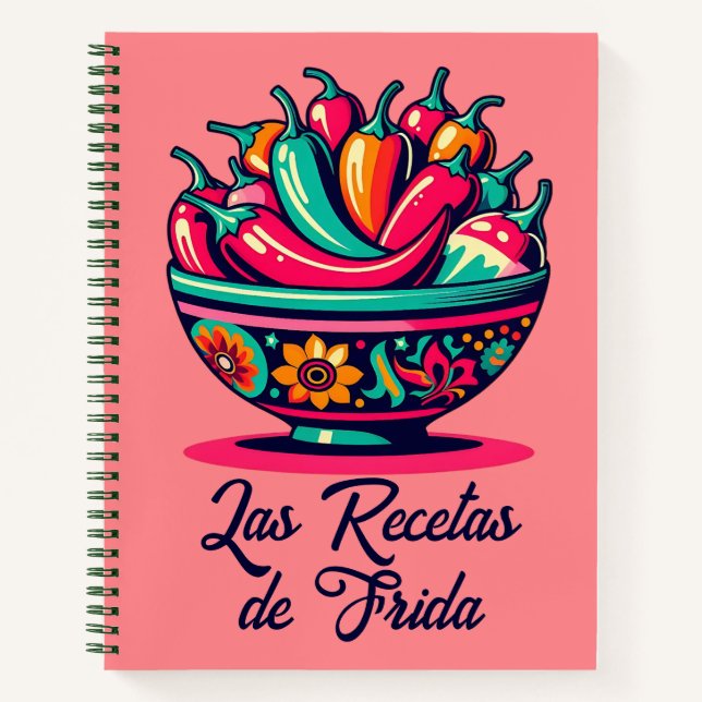 Libro de recetas Personalizado de Arte Pop Mexican (Anverso)