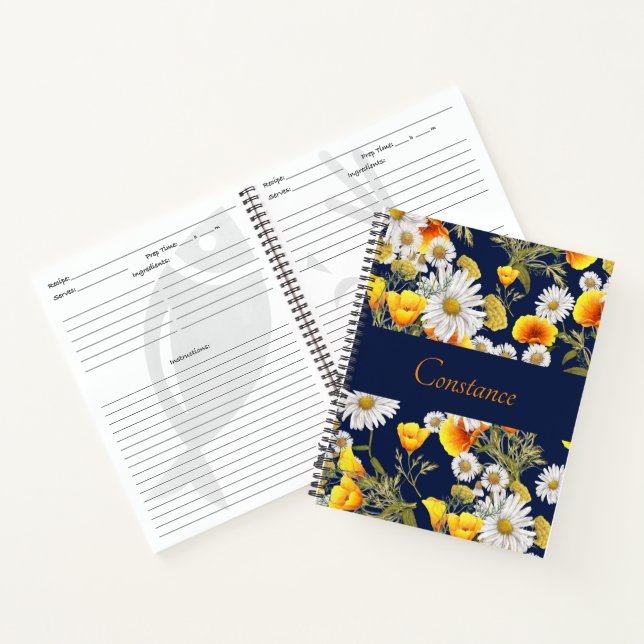 Libro de recetas personalizado de Chamomile y Popp (Interior)